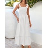 image:imageZESICA Womens Summer Boho Spaghetti Strap Maxi DressWhite