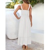 image:imageZESICA Womens Summer Boho Spaghetti Strap Maxi DressWhite