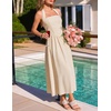 image:imageZESICA Womens Summer Sleeveless Halter Wedding Guest Maxi DressApricot