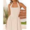 image:imageZESICA Womens Summer Sleeveless Halter Wedding Guest Maxi DressApricot