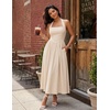 image:imageZESICA Womens Summer Sleeveless Halter Wedding Guest Maxi DressApricot