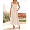image:imageZESICA Womens Summer Sleeveless Halter Wedding Guest Maxi DressApricot