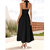 image:imageZESICA Womens Summer Sleeveless Halter Wedding Guest Maxi DressBlack