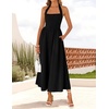 image:imageZESICA Womens Summer Sleeveless Halter Wedding Guest Maxi DressBlack