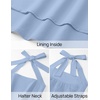 image:imageZESICA Womens Summer Sleeveless Halter Wedding Guest Maxi DressBlue