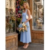 image:imageZESICA Womens Summer Sleeveless Halter Wedding Guest Maxi DressBlue