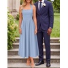image:imageZESICA Womens Summer Sleeveless Halter Wedding Guest Maxi DressBlue