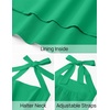 image:imageZESICA Womens Summer Sleeveless Halter Wedding Guest Maxi DressGreen