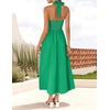 image:imageZESICA Womens Summer Sleeveless Halter Wedding Guest Maxi DressGreen