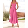 image:imageZESICA Womens Summer Sleeveless Halter Wedding Guest Maxi DressHotpink