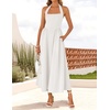 image:imageZESICA Womens Summer Sleeveless Halter Wedding Guest Maxi DressIvory