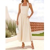 image:imageZESICA Womens Summer Sleeveless Halter Wedding Guest Maxi DressLightapricot