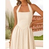 image:imageZESICA Womens Summer Sleeveless Halter Wedding Guest Maxi DressLightapricot