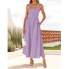 image:imageZESICA Womens Summer Sleeveless Halter Wedding Guest Maxi DressLightpurple