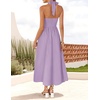 image:imageZESICA Womens Summer Sleeveless Halter Wedding Guest Maxi DressLightpurple
