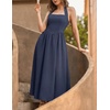 image:imageZESICA Womens Summer Sleeveless Halter Wedding Guest Maxi DressNavy