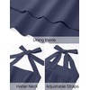 image:imageZESICA Womens Summer Sleeveless Halter Wedding Guest Maxi DressNavy