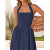 image:imageZESICA Womens Summer Sleeveless Halter Wedding Guest Maxi DressNavy