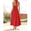 image:imageZESICA Womens Summer Sleeveless Halter Wedding Guest Maxi DressRed
