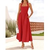 image:imageZESICA Womens Summer Sleeveless Halter Wedding Guest Maxi DressRed