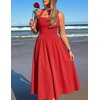 image:imageZESICA Womens Summer Sleeveless Halter Wedding Guest Maxi DressRed