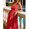 image:imageZESICA Womens Summer Sleeveless Halter Wedding Guest Maxi DressRed