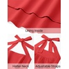 image:imageZESICA Womens Summer Sleeveless Halter Wedding Guest Maxi DressRed