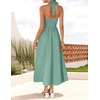 image:imageZESICA Womens Summer Sleeveless Halter Wedding Guest Maxi DressSage