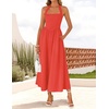 image:imageZESICA Womens Summer Sleeveless Halter Wedding Guest Maxi DressWatermelonred