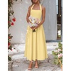 image:imageZESICA Womens Summer Sleeveless Halter Wedding Guest Maxi DressYellow
