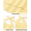 image:imageZESICA Womens Summer Sleeveless Halter Wedding Guest Maxi DressYellow