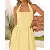 image:imageZESICA Womens Summer Sleeveless Halter Wedding Guest Maxi DressYellow