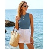 image:imageZESICA Womens Summer Sleeveless Tanks Business Casual TopsGreyblue