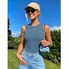 image:imageZESICA Womens Summer Sleeveless Tanks Business Casual TopsGreyblue