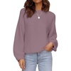 image:imageZESICA Fall Sweaters for Women Long Sleeve Knit Sweater TopsDarkviolet