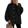 image:imageZESICA Womens Oversized Chunky Knit Cardigan Sweaters Fall FashionBlack