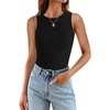 image:imageZESICA Womens Summer Sleeveless Tanks Business Casual TopsBlack