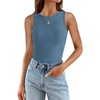 image:imageZESICA Womens Summer Sleeveless Tanks Business Casual TopsGreyblue