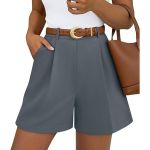 image:imageZESICA Dressy Shorts for Women 2026 Summer Wide Leg ShortsGrey