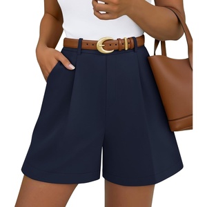 image:imageZESICA Dressy Shorts for Women 2026 Summer Wide Leg ShortsNavy