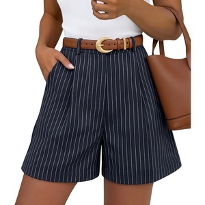 image:imageZESICA Dressy Shorts for Women 2026 Summer Wide Leg ShortsNavystripe