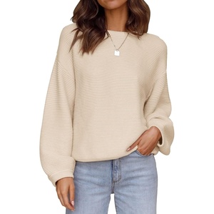 image:imageZESICA Fall Sweaters for Women Long Sleeve Knit Sweater TopsApricot