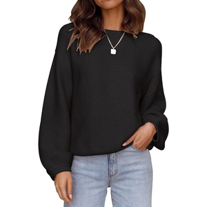image:imageZESICA Fall Sweaters for Women Long Sleeve Knit Sweater TopsBlack