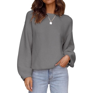 image:imageZESICA Fall Sweaters for Women Long Sleeve Knit Sweater TopsDarkgrey