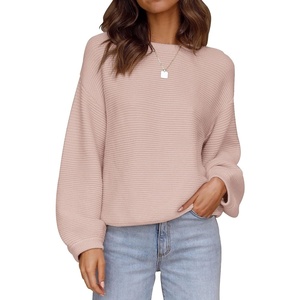 image:imageZESICA Fall Sweaters for Women Long Sleeve Knit Sweater TopsDustypink