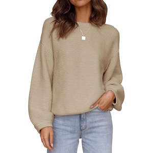 image:imageZESICA Fall Sweaters for Women Long Sleeve Knit Sweater TopsKhaki