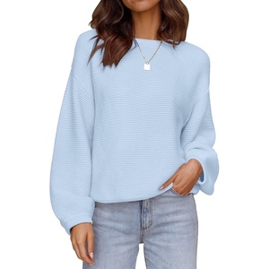 image:imageZESICA Fall Sweaters for Women Long Sleeve Knit Sweater TopsLightblue