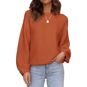 image:imageZESICA Fall Sweaters for Women Long Sleeve Knit Sweater TopsOrange