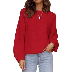 image:imageZESICA Fall Sweaters for Women Long Sleeve Knit Sweater TopsRed