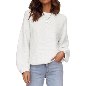 image:imageZESICA Fall Sweaters for Women Long Sleeve Knit Sweater TopsWhite